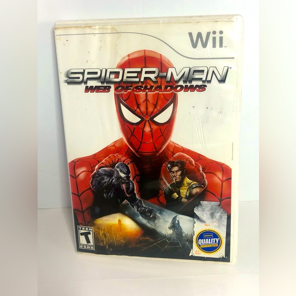 Spider-Man Web of Shadows Nintendo Wii Video Game Complete With Manual